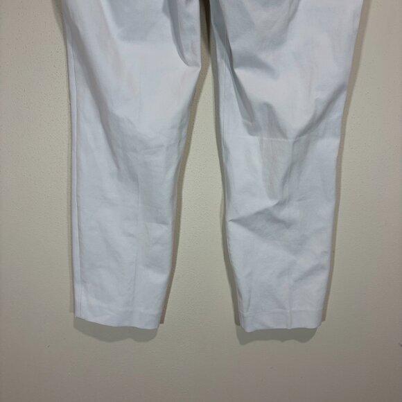 Spanx On-The-Go Slim Straight Leg Pants Classic White Dress Pant - Picture 9 of 14